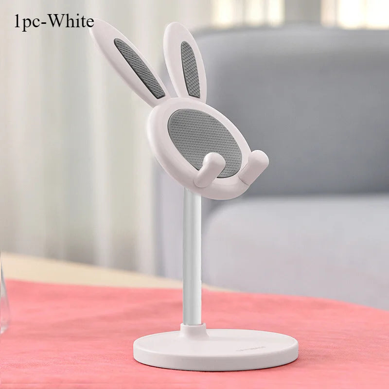 “Cute Rabbit Desktop Phone Stand – Adjustable Mobile Holder & Grip”