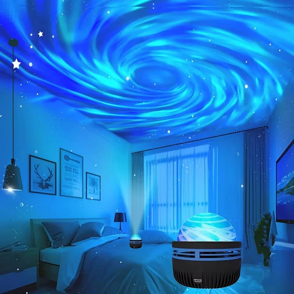 LED Galaxy Projector – Colorful Night Light for Bedroom, Kids Room & Party Decoration
