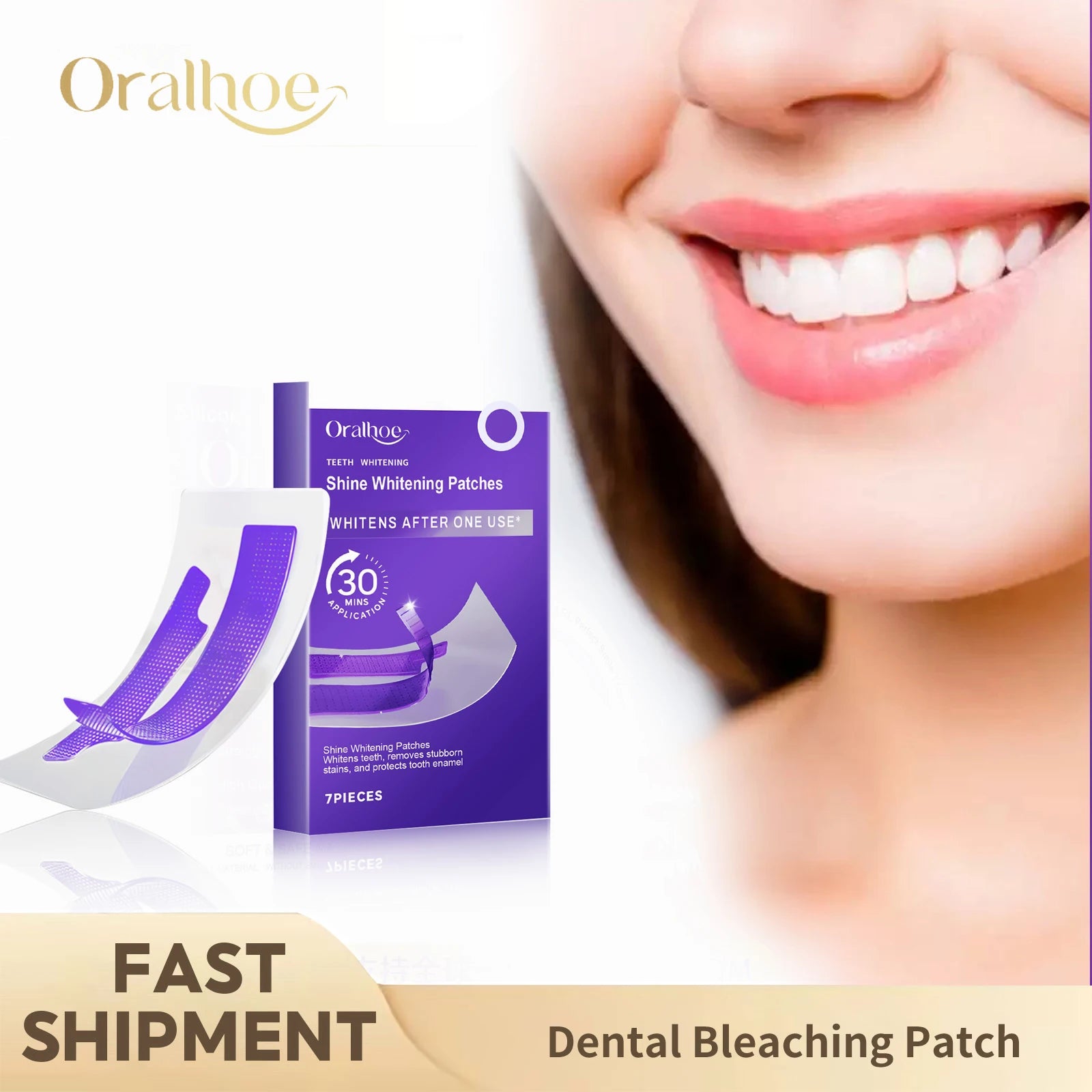 Purple Teeth Whitening Strips – Bright Smile in Minutes