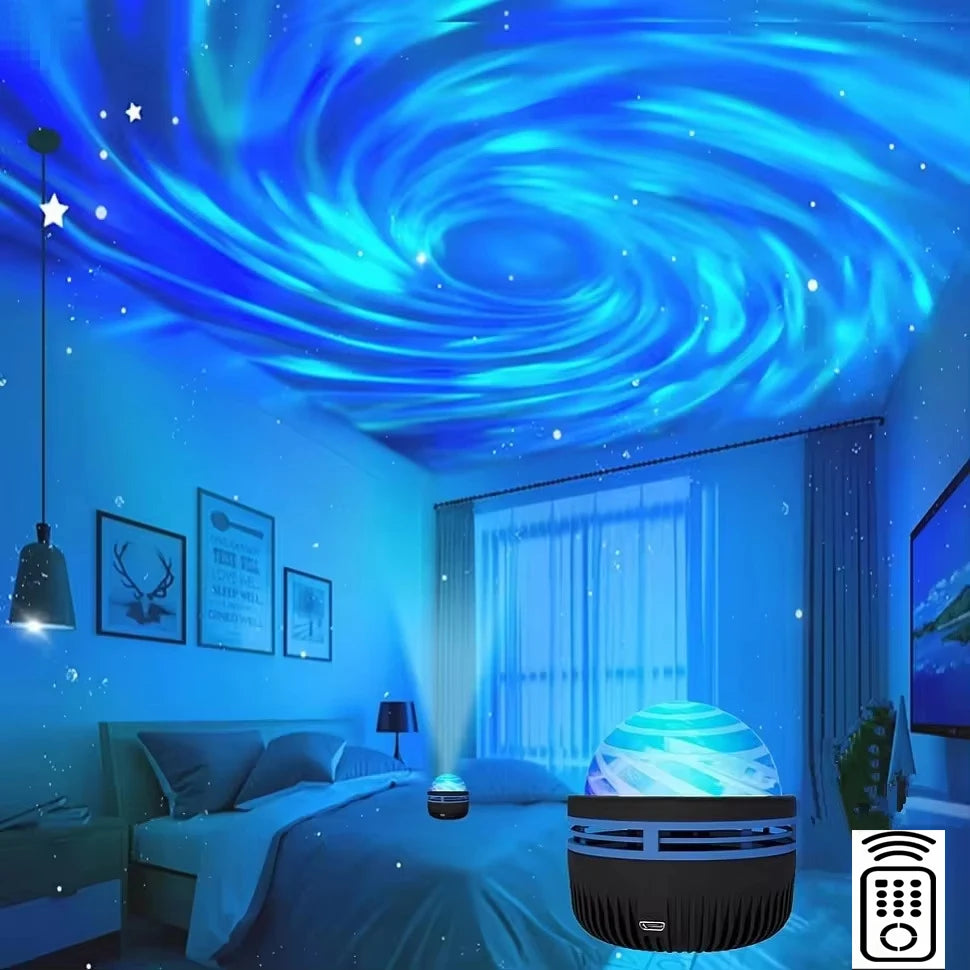 LED Galaxy Projector – Colorful Night Light for Bedroom, Kids Room & Party Decoration