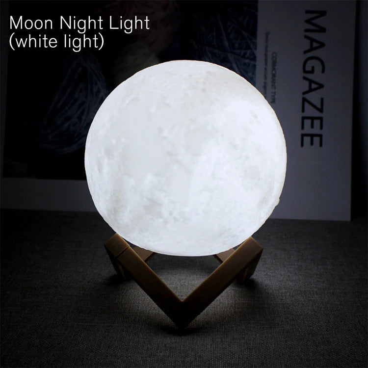 3D Moon LED Night Light – LunaGlow Magic Lamp