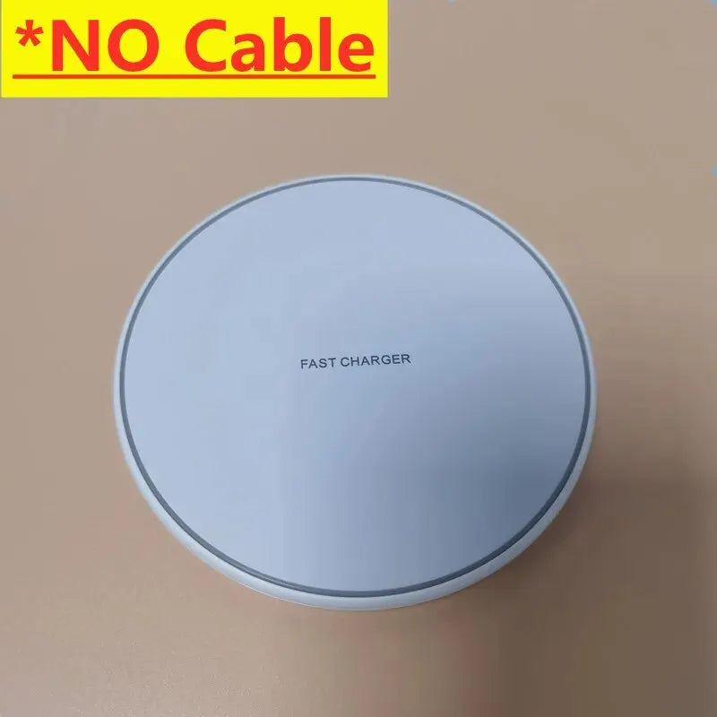 30W Fast Wireless Charger – Universal Qi Charging Pad for iPhone & Samsung