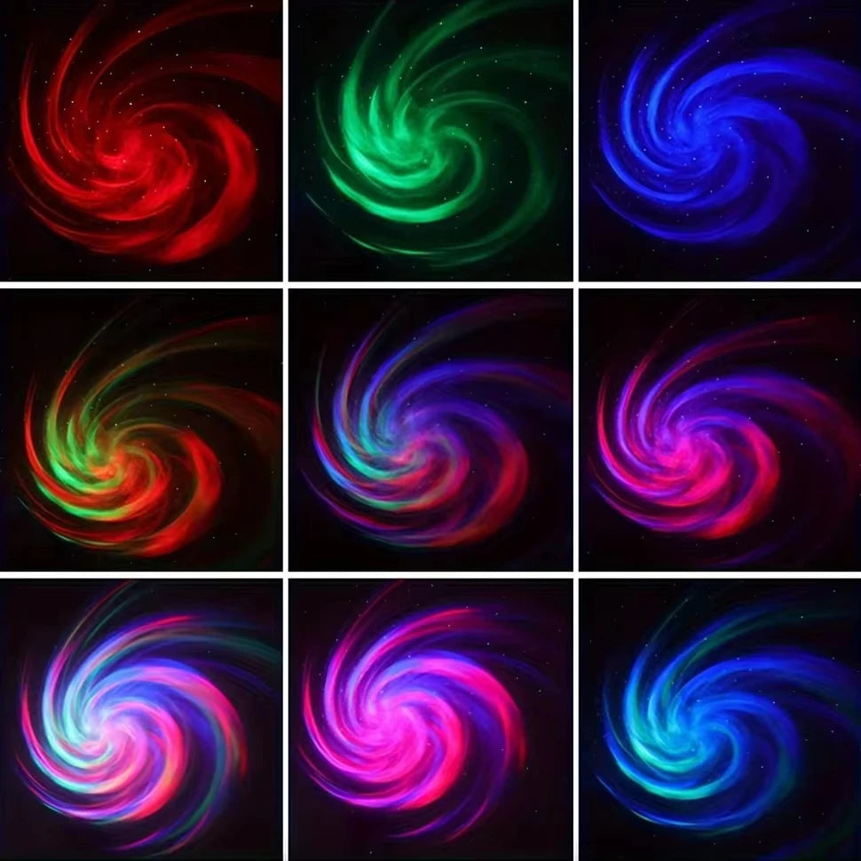 LED Galaxy Projector – Colorful Night Light for Bedroom, Kids Room & Party Decoration
