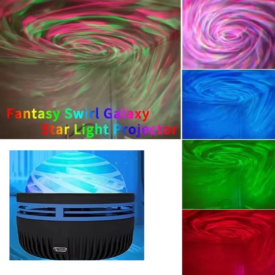 LED Galaxy Projector – Colorful Night Light for Bedroom, Kids Room & Party Decoration