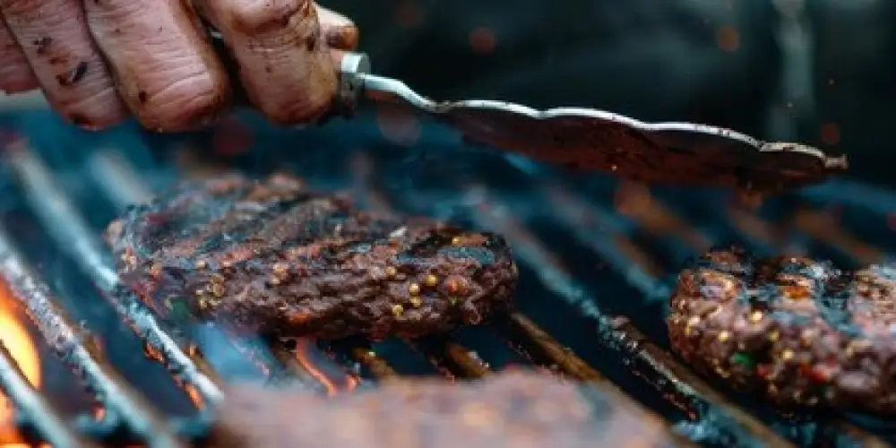 Flipping Steaks